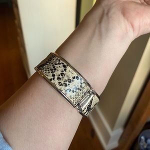 Snakeskin Print Bangle Bracelet
